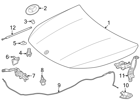 2023 Mercedes-Benz EQB 250+ Hood & Components