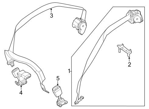 2024 Mercedes-Benz GLC43 AMG Seat Belt