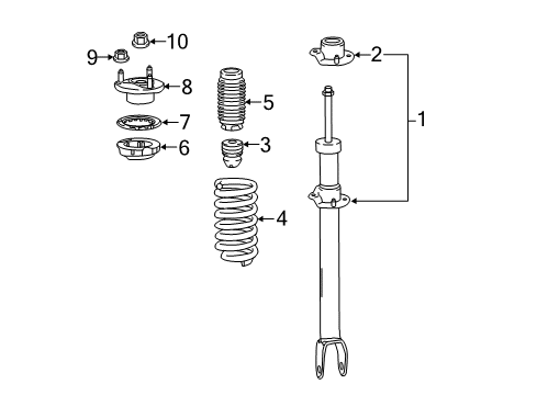 2020 Mercedes-Benz E53 AMG Struts & Components Diagram 5