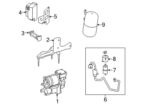 2013 Mercedes-Benz S400 Ride Control - Rear Diagram 2
