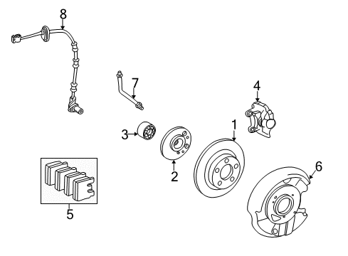 2001 Mercedes-Benz E320 RPM SENSOR Diagram for 210-540-07-17-64