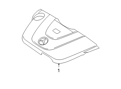 2006 Mercedes-Benz C280 Engine Appearance Cover