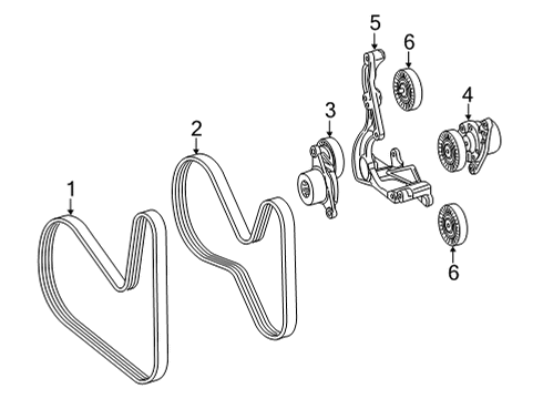 2019 Mercedes-Benz AMG GT C Belts & Pulleys