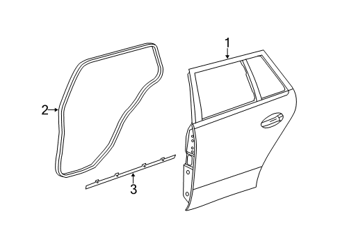 2012 Mercedes-Benz E350 Door & Components Diagram 4