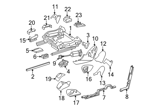 2006 Mercedes-Benz R500 Power Seats Diagram