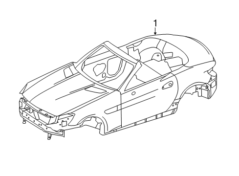2016 Mercedes-Benz SLK300 Body Shell