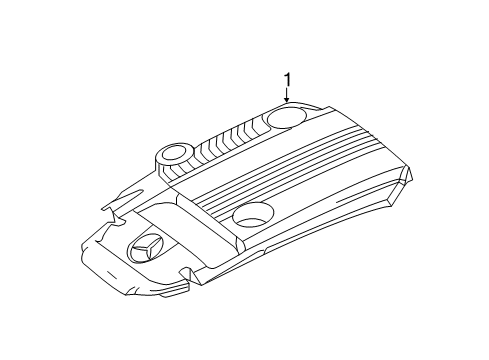 2012 Mercedes-Benz SLK250 Engine Appearance Cover