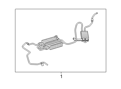 2006 Mercedes-Benz CLK55 AMG Power Steering Oil Cooler