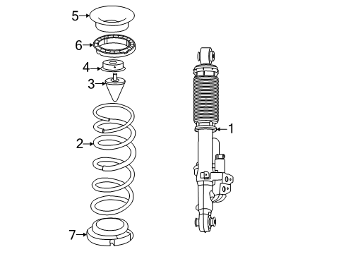 2025 Mercedes-Benz G580 Shocks & Components Diagram 2