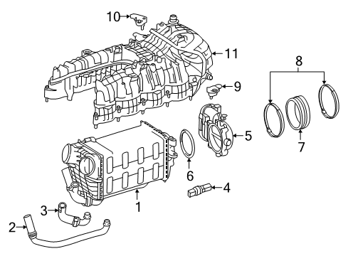 2016 Mercedes-Benz GLE63 AMG S Intercooler - Belts Diagram 2