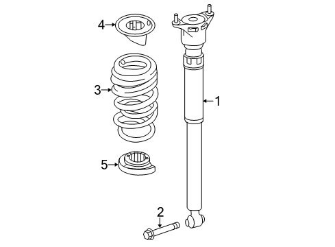 2014 Mercedes-Benz CLA250 Shocks & Components
