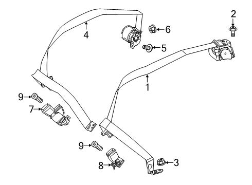 2025 Mercedes-Benz CLA35 AMG Rear Seat Belts