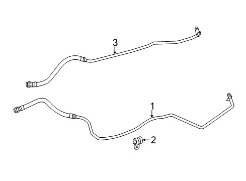 2017 Mercedes-Benz CLS400 Trans Oil Cooler Lines