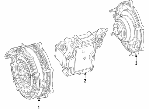 2023 Mercedes-Benz AMG GT 53 Cooling System - Hybrid Component Diagram