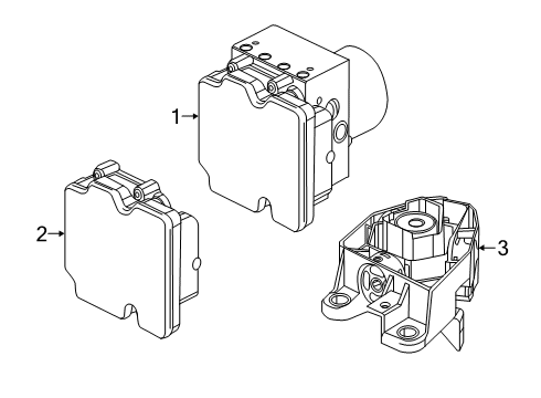 2021 Mercedes-Benz S560 ABS Components Diagram