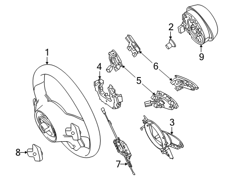 2024 Mercedes-Benz eSprinter Steering Wheel & Trim
