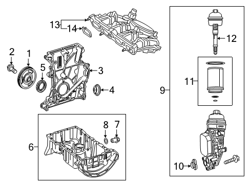 2021 Mercedes-Benz A220 Engine Parts Diagram