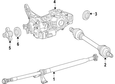 2023 Mercedes-Benz GLB250 Differential - Rear Diagram