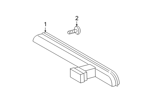 2004 Mercedes-Benz C240 High Mount Lamps Diagram 2