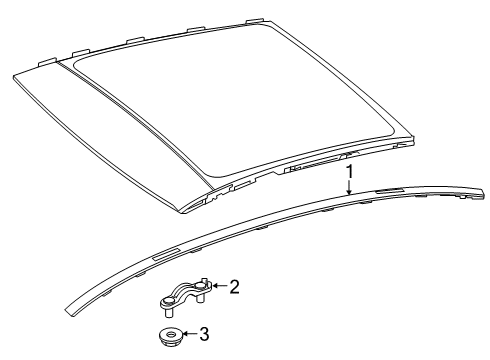 2025 Mercedes-Benz CLA35 AMG Exterior Trim - Roof