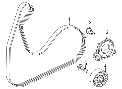 2025 Mercedes-Benz GLA250 Belts & Pulleys
