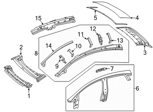 2025 Mercedes-Benz EQS 450+ Roof & Components