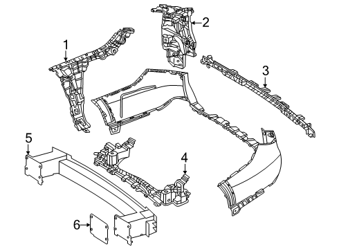 2024 Mercedes-Benz E450 Bumper & Components - Rear Diagram 3