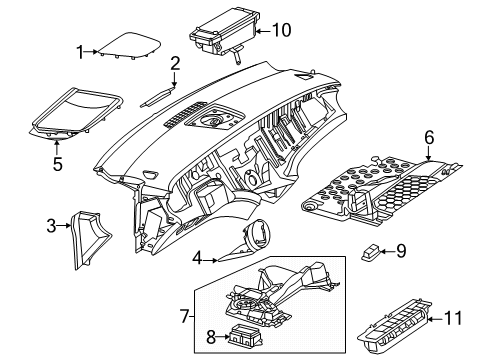 2024 Mercedes-Benz EQE SUV AMG Instrument Panel Components