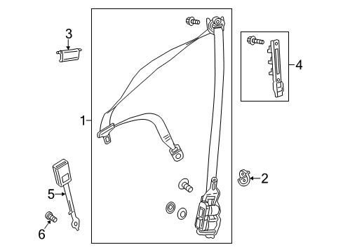 2014 Mercedes-Benz CLA250 Front Seat Belts