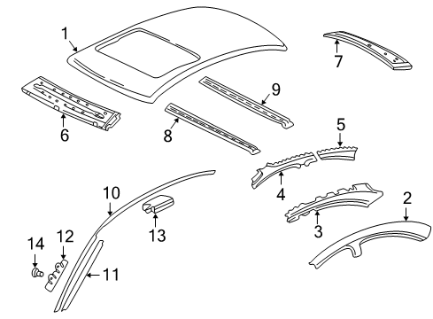 2001 Mercedes-Benz C240 Roof & Components