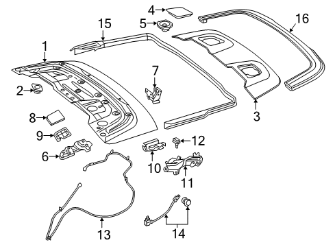 2023 Mercedes-Benz C43 AMG Top Well Components