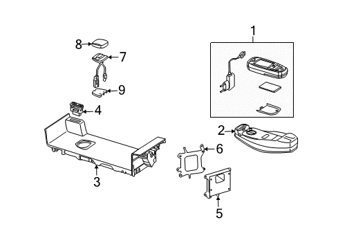 2007 Mercedes-Benz S550 Communication System Components
