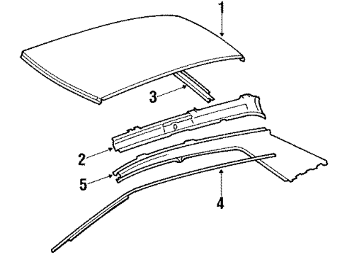 1986 Mercedes-Benz 190E Roof & Components