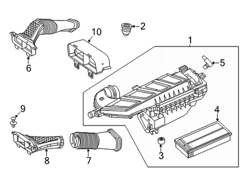2023 Mercedes-Benz GLE580 Powertrain Control Diagram