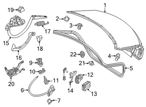 2021 Mercedes-Benz E63 AMG S Trunk Diagram