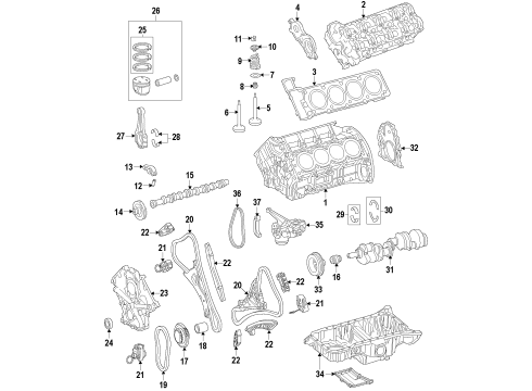 2016 Mercedes-Benz CLS550 Camshaft & Timing Diagram