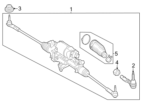 2025 Mercedes-Benz EQE 350+ Steering Gear & Linkage Diagram 2