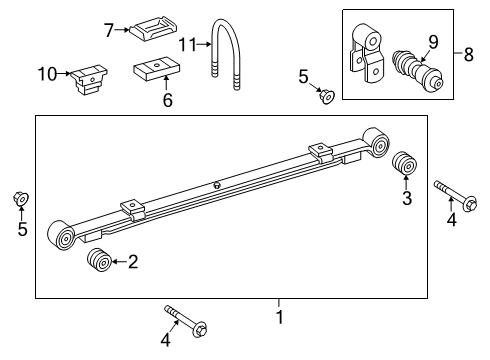 2025 Mercedes-Benz Sprinter 3500 Rear Suspension Components