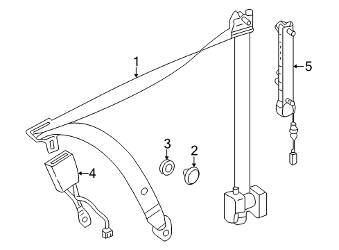 2014 Mercedes-Benz E250 Front Seat Belts