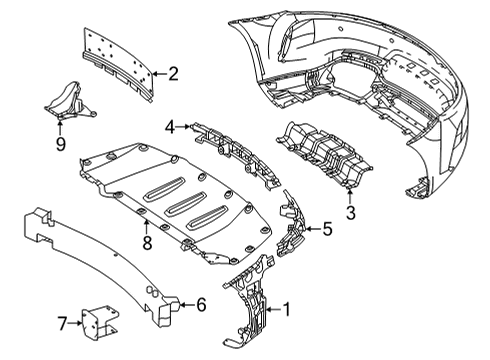 2019 Mercedes-Benz AMG GT C Bumper & Components - Rear Diagram 2