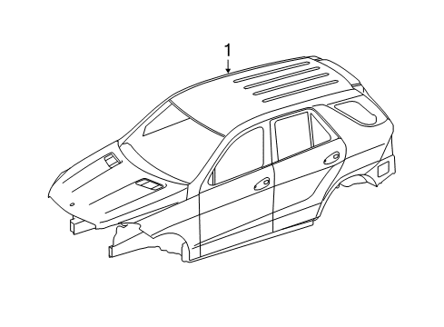 2013 Mercedes-Benz ML350 Body Shell