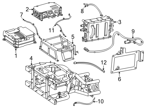 2025 Mercedes-Benz eSprinter EQUIPOT. BONDING LINE Diagram for 907-440-95-04