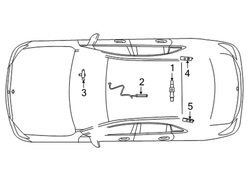 2025 Mercedes-Benz EQS 580 Antenna & Radio Diagram