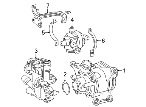 2023 Mercedes-Benz E350 Water Pump