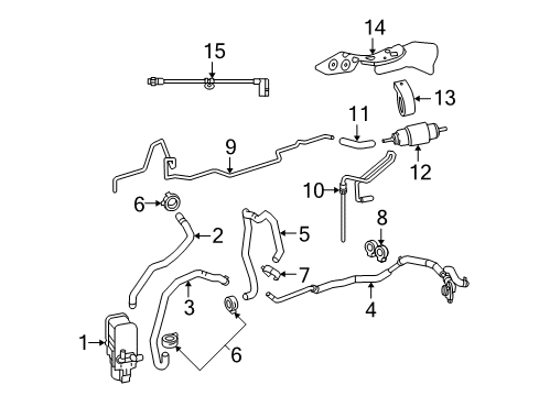 2010 Mercedes-Benz E350 Heater Components Diagram 3