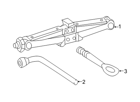 2022 Mercedes-Benz E350 Jack & Components