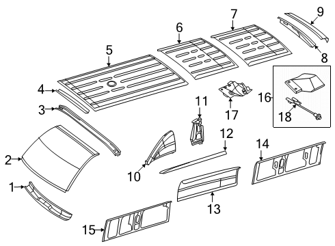 2024 Mercedes-Benz eSprinter Roof & Components