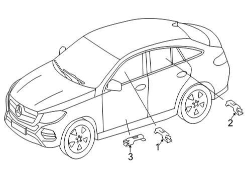 2025 Mercedes-Benz GLE53 AMG Keyless Entry Components