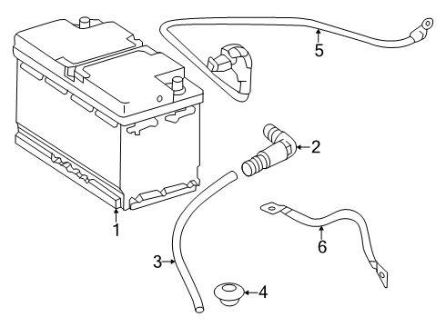 2025 Mercedes-Benz GLC63 AMG S E Performance Battery Diagram 3