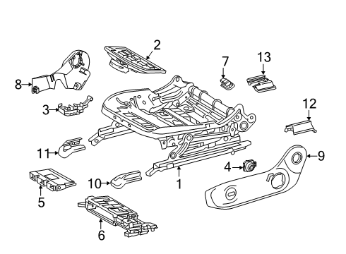 2024 Mercedes-Benz CLA35 AMG Lumbar Control Seats Diagram